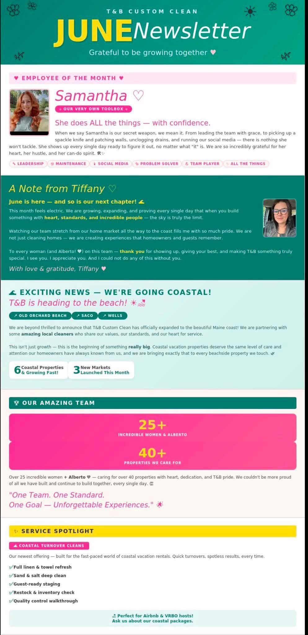June 2026 newsletter, first page